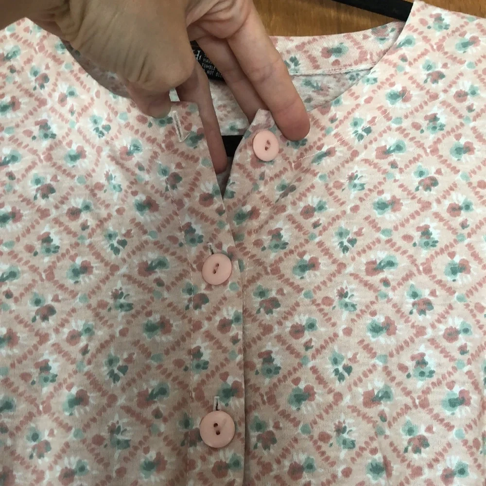 Headliners pink and teal cotton blend romper - Picture 6 of 10